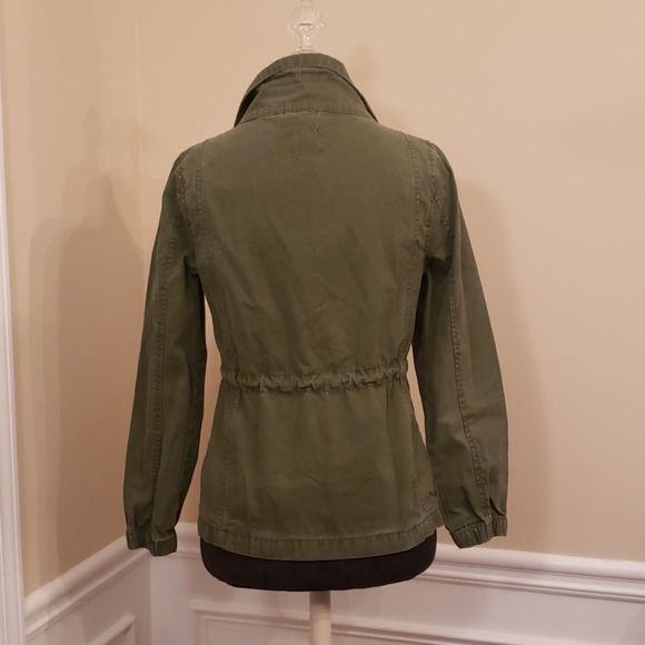 Army Green Trendy Combat style casual Jacket EUC - Picture 5 of 8
